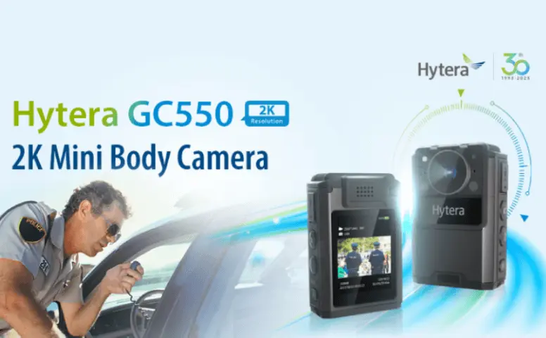 Hytera Releases Compact Body Worn Camera with 2K Resolution